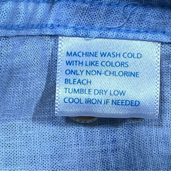 Southern Tide striped casual shirt 🐟 excellent condition 🐟 linen blend 🐟 SM - Picture 3 of 4